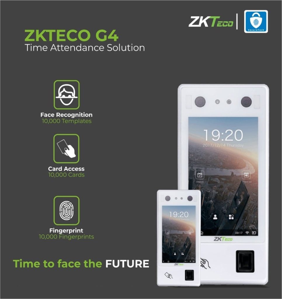 Máy chấm công khuôn mặt và kiểm soát truy cập ZkTeco G4